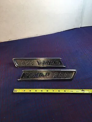 Vintage 1967 Ford F250 Hood Side Emblems Mouldings • $100