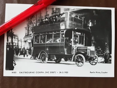 £2.19 • Buy Postcard Sussex Eastbourne Corporation Bus Real Photo Pamlin Prints Croydon