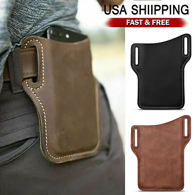 Universal Cell Phone Waist Belt Holster Loop Holder Pack Bag Pouch Case​ Cover • $7.95