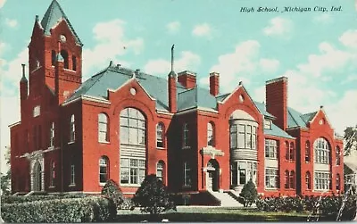 Michigan City Indiana High School  1910 PM- A21 • $8.36