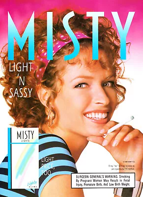 Misty Cigarette Ad #29 Rare 1996 Vintage Out Of Print  • $9.99