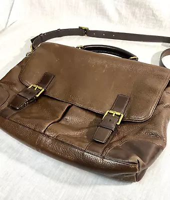 Coach Crosby Brown Leather Messenger Briefcase Bag 70480 2012 Vintage Aesthetic • $49.99