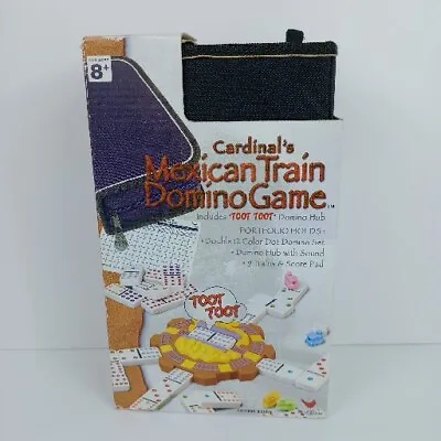 Mexican Train Domino Game Cardinal Toot Toot Hub Portfolio Double 12 • $39.98