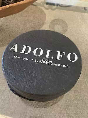 Adolfo By Abbott Tresses Inc. Black Hard Plastic Wig Box Vintage • $9.99