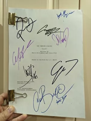 RARE Vampire Diaries TV Show Signed Pilot Script Screenplay 7 Autograph Reprint • $9.99