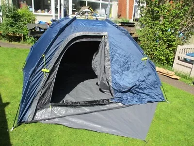 Halfords Premium 4 Person Quick-Up Dome Tent With Porch (C)  - *Free P&P • £64.95