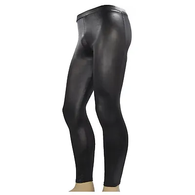 Adult Matte Black Heavy Metal Pants Men's Halloween Costume Accessory S-XL • $32.99