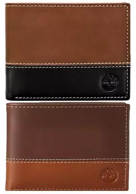 Timberland Men's Premium Genuine Leather Commuter Bifold Wallet • $19.99