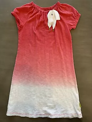 MORGAN & MILO: Girl's Pink Ombré Shoelace Dress Size 8 • $13.99