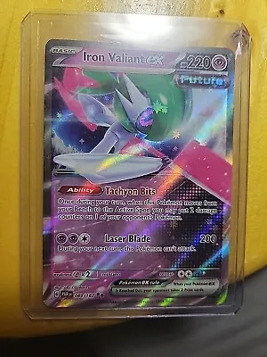 Pokémon TCG Iron Valiant Ex Paradox Rift 089/182 Holo Double Rare • $1.50