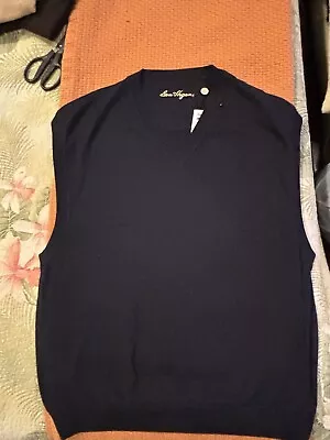 Ben Hogan Sweater Vest Pima Cotton/ Tencel Large/Dark Blue New W/Tags • $28.95