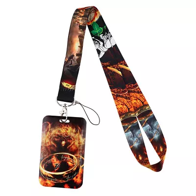 The Lord Of The Rings Lanyard Neck Strap With ID Card Holder For Phone Key Anime • £6.59