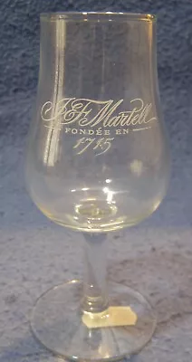 J&F Martell Cognac Stem Shot Glass Or Mini-Snifter Rastal Belgium 5 1/2  Tall • $9.99