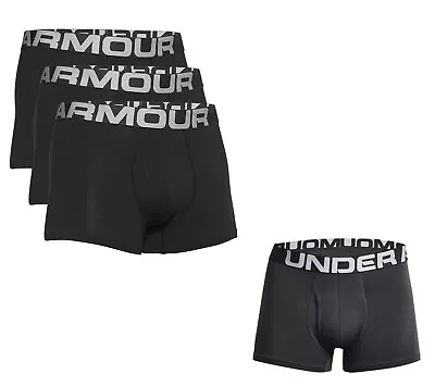 Under Armour Mens Charged Cotton 3  Boxer Jock Boxer Briefs Underwear 3-PACK • $30.08