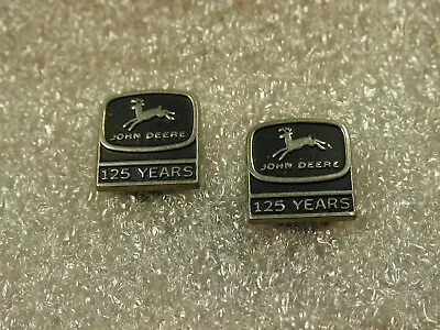 Two Vintage John Deere 125 Year Anniversary Pins With Four Legged Deer L00K! • $19.99