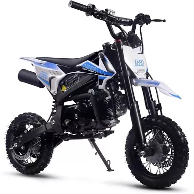 MotoTec Hooligan 72cc 4-Stroke Gas Dirt Bike Blue • $1399