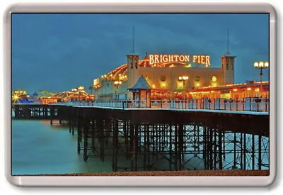 £1.55 • Buy FRIDGE MAGNET - BRIGHTON PIER - Large - England Beach Victorian