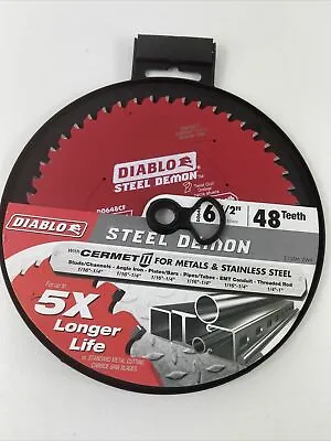 Diablo D0648CF 6-1/2  X 48T Steel Demon TCG Cermet Ferrous Circular Saw BLADE • $31.79