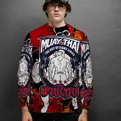 Sweatshirt Muay Thai Boxing Design New Men's Sweatshirt Polyester • $47.49