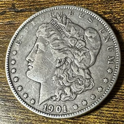 1901 -P Morgan Silver Dollar - Rare Philadelphia Mint Verified Collectible 🇺🇸 • $26