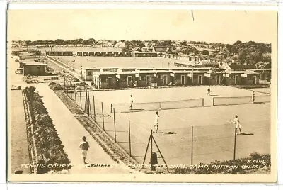 1954 Posted Postcard Tennis Courts Chalets Constitutional Camp Hopton Valentine • £1.85