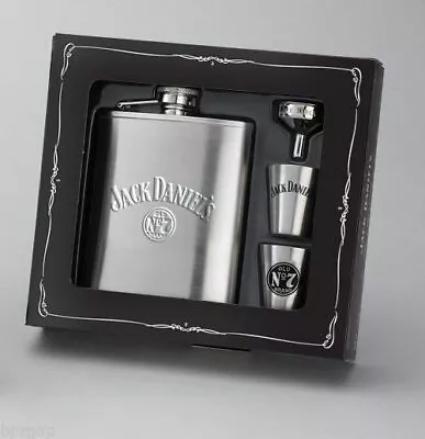 Jack Daniel's Old No 7 Flask Shot Funnel Gift Set #8472 • $67.12