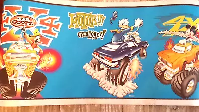 Mickey Mouse Monster Truck 5 Yd. Pre-pasted Wall Border Roll Lot #1 • $11.51