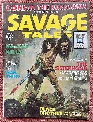 Savage Tales 1 First Appearance And Origin Of Man-Thing 1971 Fine • $300