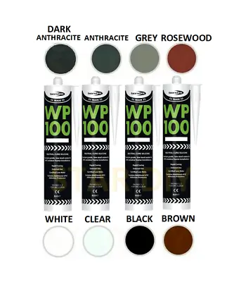 WP100 Silicone Sealant Rapid Cure Mastic External Door & Windows Frames 300ml • £7.38