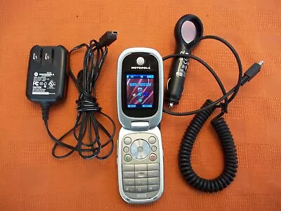 Motorola W315 Mobile Compact Black Flip Cell Phone • $14.99