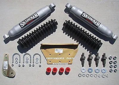 DUAL FRONT STEERING STABILIZER SHOCK KIT 99-04 FORD F250 F350 EXCURSION 4x4 LIFT • $179.26