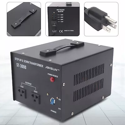 3000 Watt Voltage Converter Transformer Step Up/Down 110-120V To/From 220-240V • $71