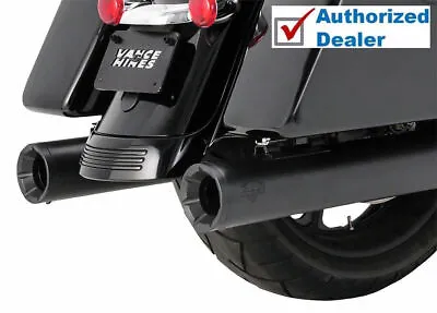 Vance & Hines Black 400 Eliminator Slip Ons Mufflers Exhaust Harley 17+ Touring • $599.99