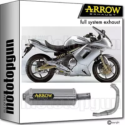 Full System Exhaust Rc Aluminium Mrt Arrow Kawasaki Er6f Er-6f 05/11 • $756.80