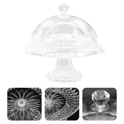 Acrylic Cake Plate With Dome Lid & Stand - Dessert Display Stand • £15.48