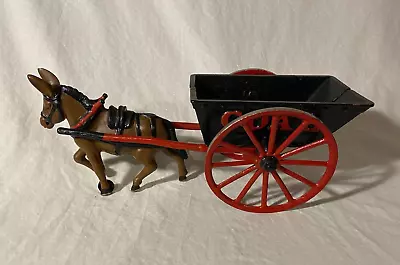 Large Ives Cast Iron Horse Drawn Coal Cart O-71 • $285