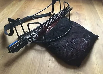 2 X 25 YRD 4Z QUICKSET RABBIT LONGNET WITH BASKET ASSEMBLED FERRETING HUNTING • £145