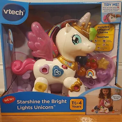  VTech Starshine Bright Lights Magical Unicorn Learn Spanish Colors Words Music • $23.90