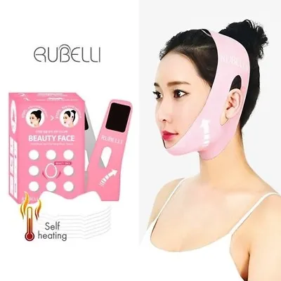 $38.99 • Buy Rubelli Beauty Face Set : Slimming Belt + 7 Face Sheets / V - Line Face Lift UP 
