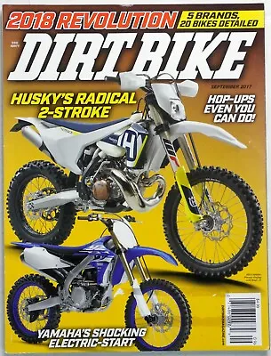 Dirt Bike September 2017 Motocross Magazine Husky 2-Stroke Yamaha Electric Start • $6