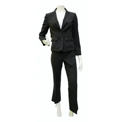 MOSCHINO Vintage Wool Blend Trouser Suit In Black - Size S • $223.80