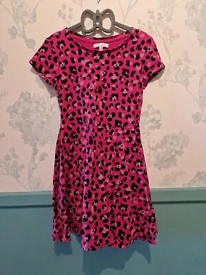 £2 • Buy Pink Leopard Print Dress, Cotton, Age 6-7, Blue Zoo, Debenhams