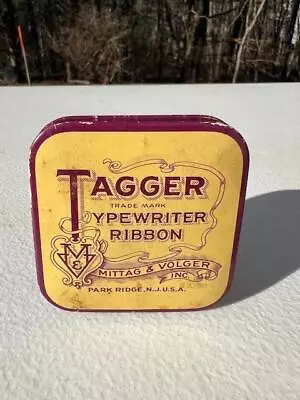 Vintage Tagger Typewriter Ribbon Tin Mittag & Volger • $7.99