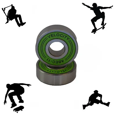 16 Abec 11 Wheel Bearings Stunt Scooter Skateboard Quad Inline Roller Skate 7 9 • £13.99