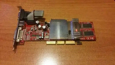 ATI Radeon 9250 R92U-LD3 DVI VGA S-Video Computer Desktop Pc Retrocomputer • £15.76