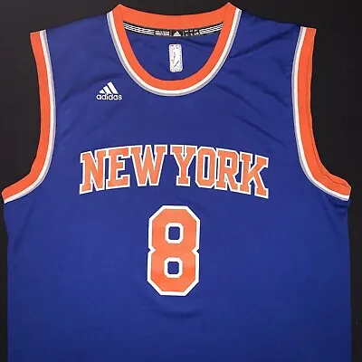 Rare Adidas Michael Beasley New York Knicks #8 Blue Road Jersey Men’s Large • $59.99