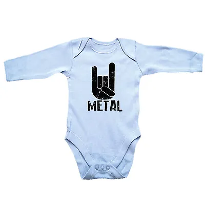 £6.99 • Buy Funny Baby Infants Babygrow Romper Jumpsuit - Metal