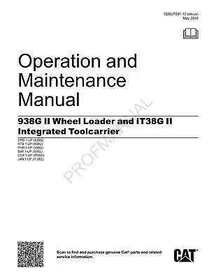 Caterpillar IT38G Series II Integrated Toolcarrier Operators Manual • $65