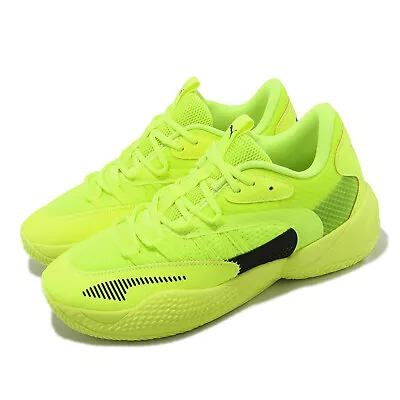 $183.70 • Buy Puma Court Rider 2.0 Lime Squeeze Yellow Black Men Basketball Shoes 376646-15