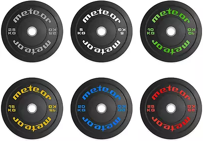 METEOR Essential Bumper Plate Olympic Plate Full Rubber Weightlifting Plate -  • $76.99